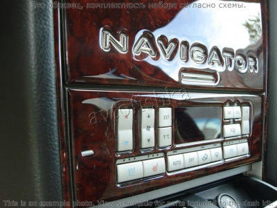 Декоративные накладки салона Lincoln Navigator 2003-2004 полный набор, без Sunroof
