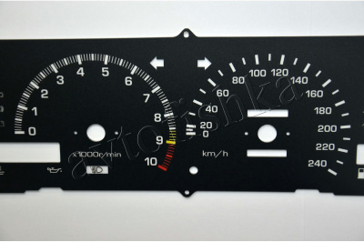 Toyota Corolla AE86 светодиодные шкалы (циферблаты) на панель приборов - классический дизайн